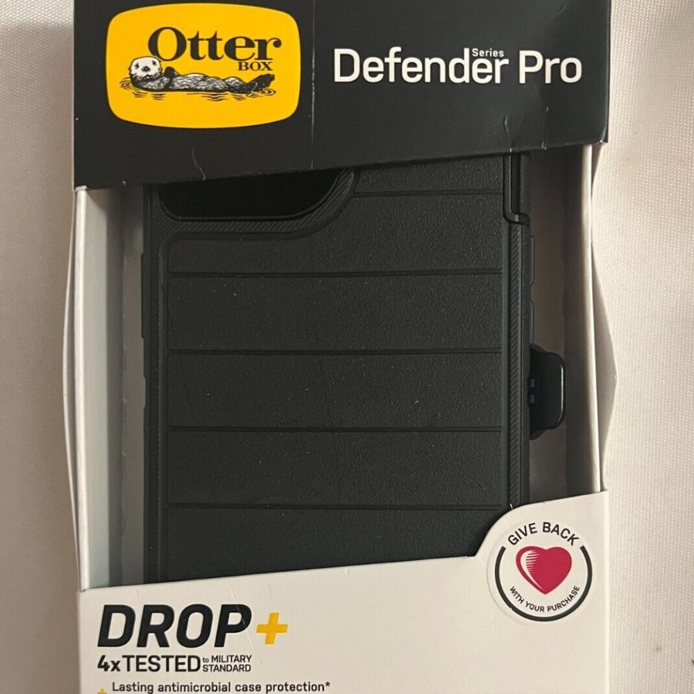 OTTER BOX iPhone 13 Case Defender Pro Black - Genuine Case + Holster -Brand New